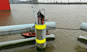 1 ATI werken boven water rope access abseiltechnieken Eemshaven (Middel)