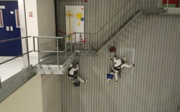 1 Abseiltechnieken Frieslandcampina industrieel schilderwerk