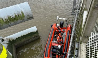 2 ATI werken boven water rope access abseiltechnieken Eemshaven (Middel)