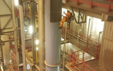 3 Abseiltechnieken fabrieksreiniging Omrin REC