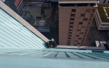 5 Abseiltechnieken toren laurenshof Rotterdam