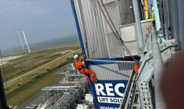 1 rope access monteren op hoogte RWE Magnum Eemshaven Abseiltechnieken Medium